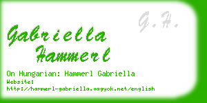 gabriella hammerl business card